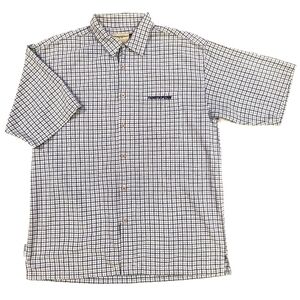 3/$20 northpeak blue outdoor plaid button-Up shirt